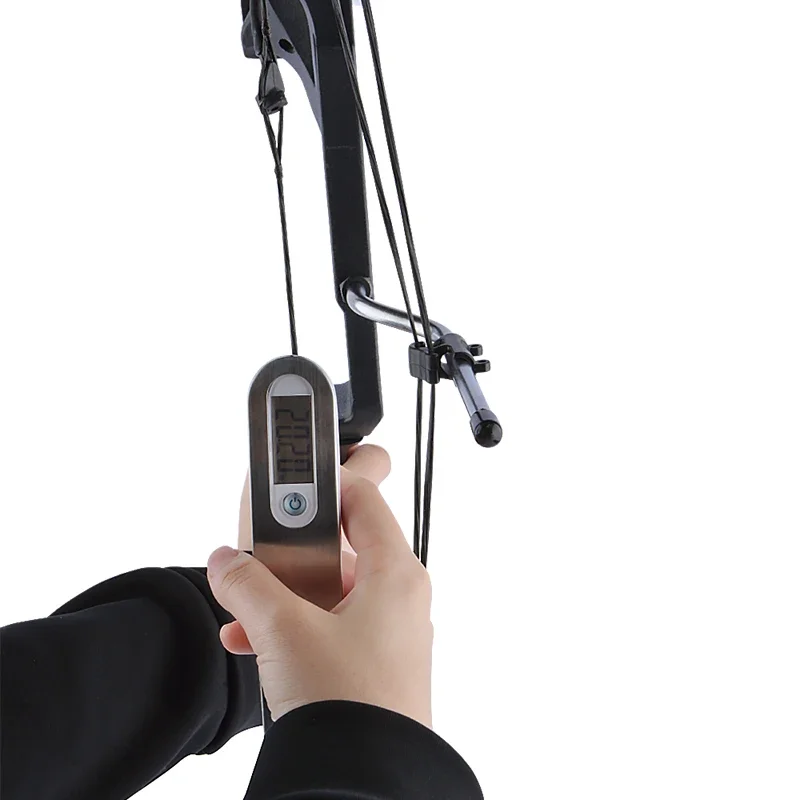 110lbs Archery Bow Scale Digital Dynamometer Multifunctional Portable Weighing Device Measuring Peak Instrument Test Tool